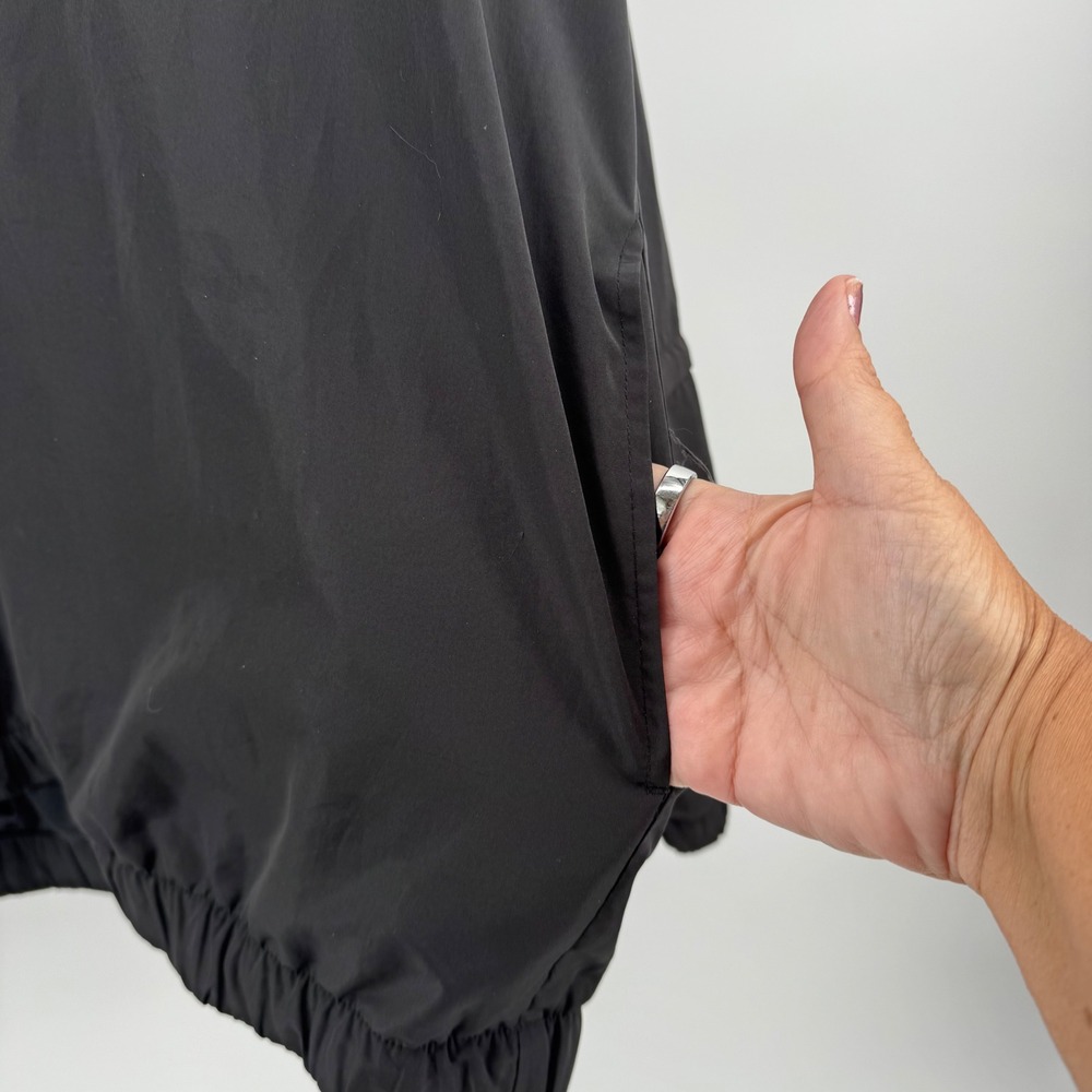 FootJoy DryJoys Golf Windbreaker Jacket Mens XL Black Pullover Coat Pockets Logo - Picture 15 of 15